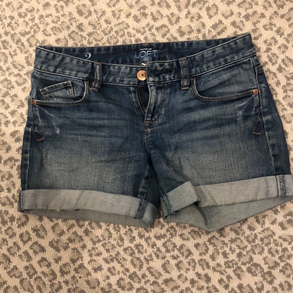 Loft denim shorts